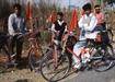 touristes indiens à vélo
