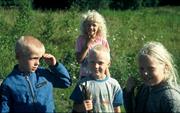 enfants estoniens sur Kihnu 